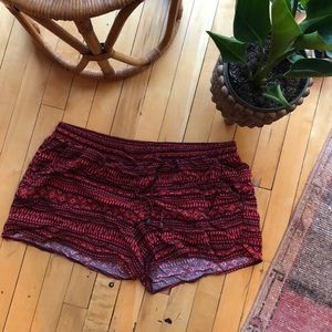 Old Navy orange patterned shorts